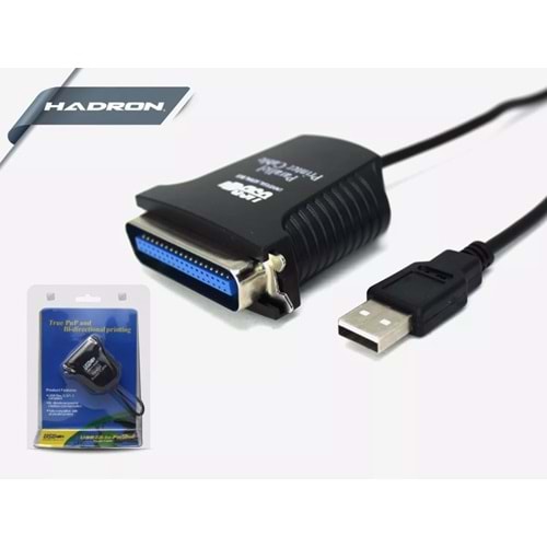 HADRON HN4570 KABLO PRİNTER LPT TO USB 0.80MT HDX7508 LPT YAZICI KABLOSU