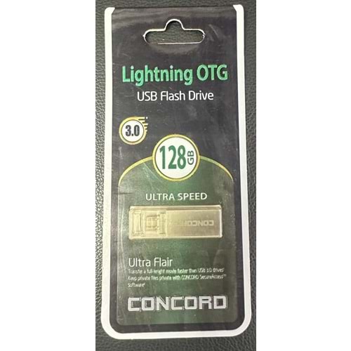 Concord C-OTGL128 128GB Otg Lightning İphone USB 3.0 Flash Bellek